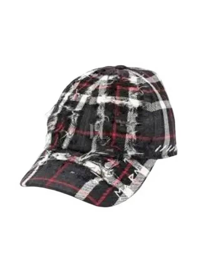 Tartan Wool Ball Cap Granite - MARNI - BALAAN 2