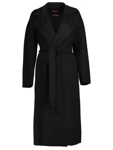 Women's Cles Wool Cashmere Single Coat Black - MAX MARA - BALAAN 1