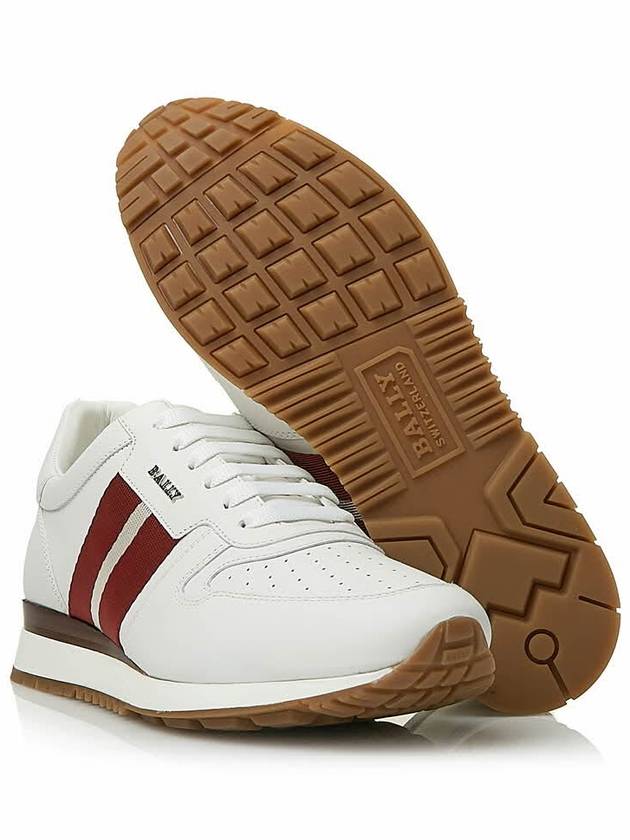 Astel Leather Low Top Sneakers White - BALLY - BALAAN 6