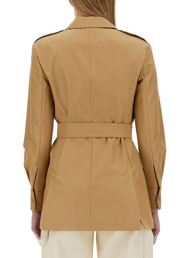 Pacos Belted Long Sleeved Jacket Beige - MAX MARA - BALAAN 4