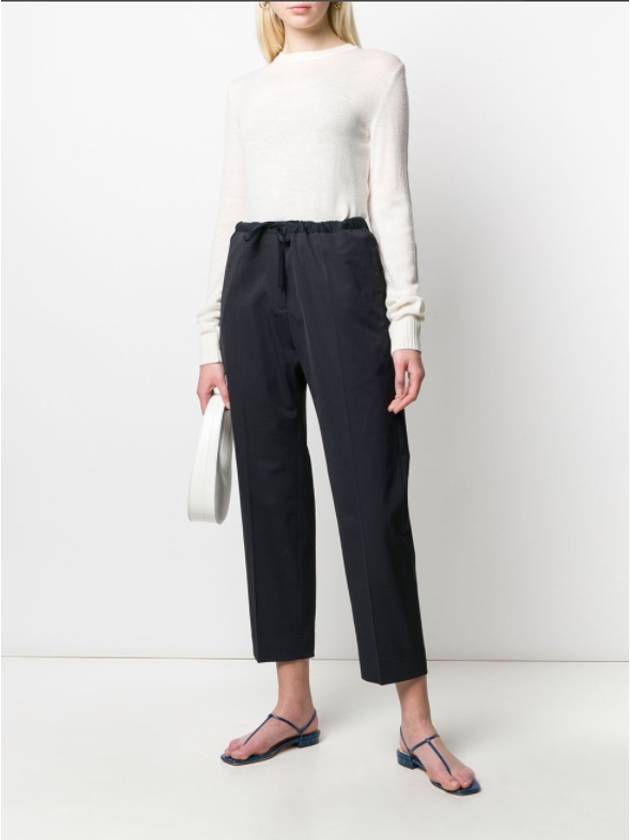 drawstring cropped pants - JIL SANDER - BALAAN 10