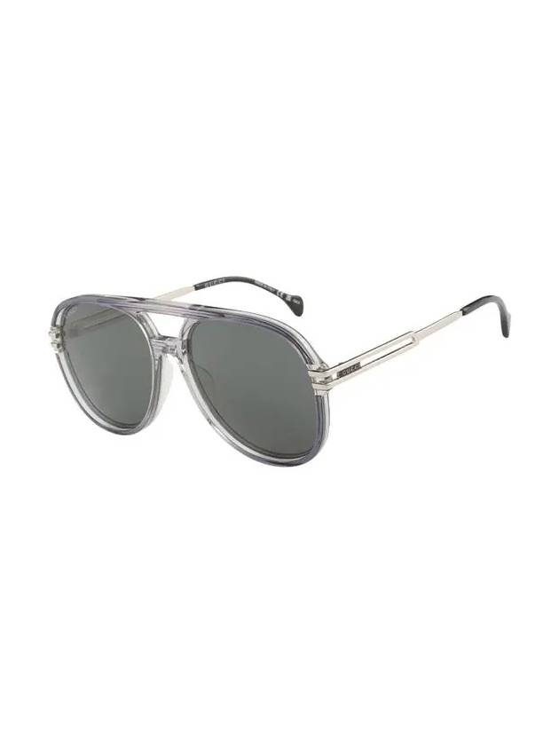 Aviator Acetate Sunglasses Grey - GUCCI - BALAAN 4