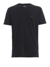 Tacting Pique Logo Crew Neck Short Sleeve T-Shirt Black - CP COMPANY - BALAAN 1