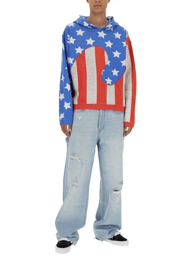 "STARS AND STRIPES SWIRL" SWEATSHIRT - ERL - BALAAN 2