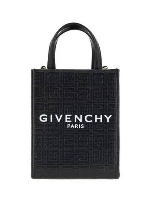 4G Canvas Vertical Mini G Tote Bag Black - GIVENCHY - BALAAN 2