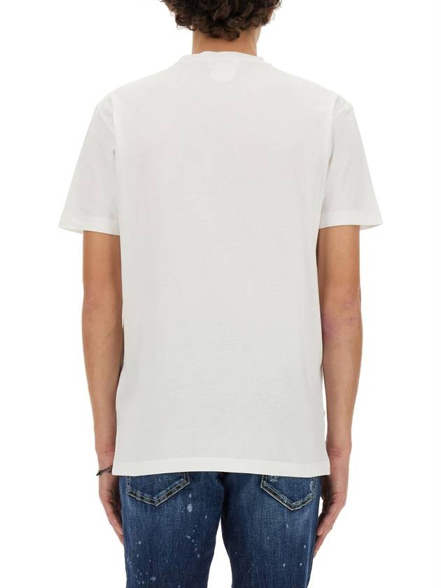 Men's Icon Short Sleeve T-Shirt White - DSQUARED2 - BALAAN 4