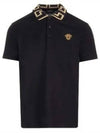 Men's Medusa Greca Short Sleeve Polo Shirt Black - VERSACE - BALAAN 2