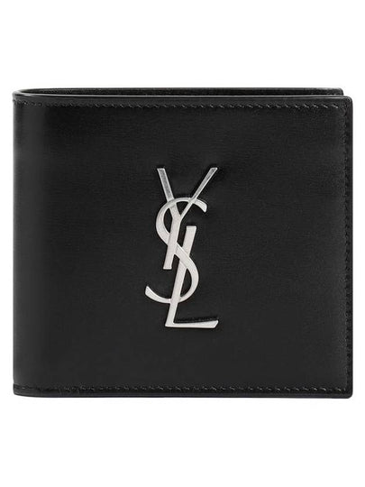 East/West Wallet In Smooth Leather Black - SAINT LAURENT - BALAAN 2