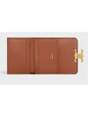 Triomphe Compact Coin Card Wallet Tan - CELINE - BALAAN 5