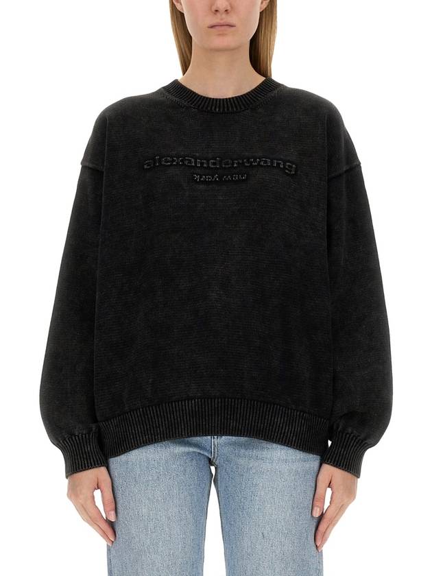 SWEATSHIRT WITH LOGO - ALEXANDER WANG - BALAAN 1