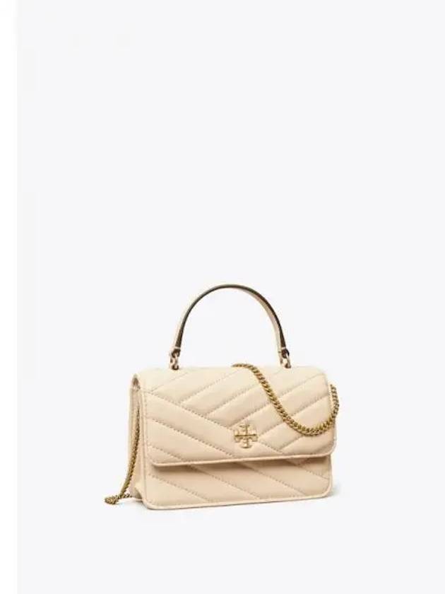 Kira Chevron Mini Top Handle Tote Bag WOC Chain Wallet Shoulder Cream Domestic Product GM0023080949239 - TORY BURCH - BALAAN 1