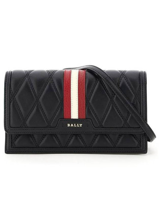 Quilted Leather Dafford Cross Bag Black - BALLY - BALAAN 1