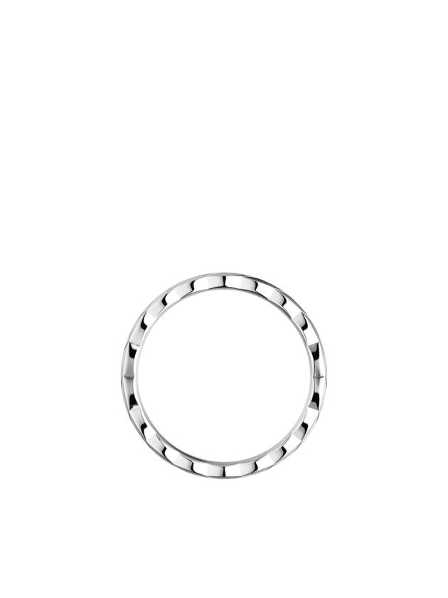 Coco Crush Quilted Ring White Gold - CHANEL - BALAAN 3