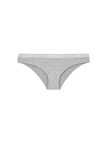 UNDERWEAR Women's Logo Band Cotton Briefs Melange Gray - EMPORIO ARMANI - BALAAN 1