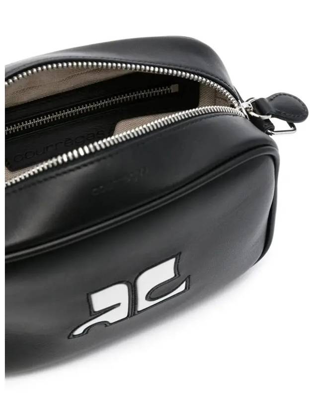 Reedition Camera Leather Cross Bag Black - COURREGES - BALAAN 5