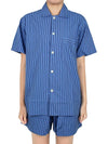 Poplin Pajamas Overfit Short Sleeve Shirt SWE BS - TEKLA - BALAAN 6