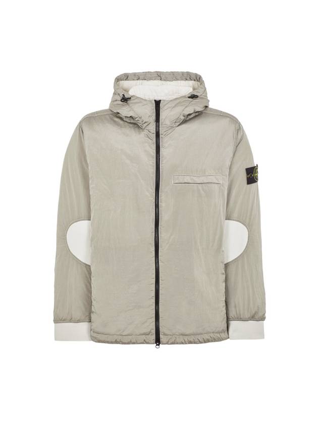 PrimaLoft-TC Nylon Zip Up Hoodie Stucco - STONE ISLAND - BALAAN 2