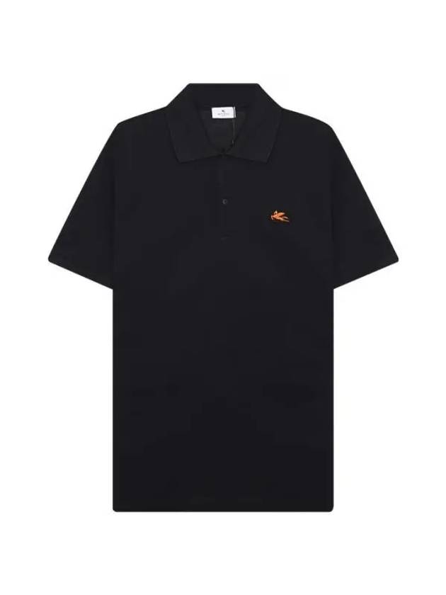 sweatshirt PEGASO Cotton Polo Shirt 1Y640 9440 0001 Pegaso logo embroidery short sleeve polo - ETRO - BALAAN 1