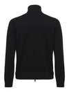 Padded Wool Cardigan Black - MONCLER - BALAAN 3