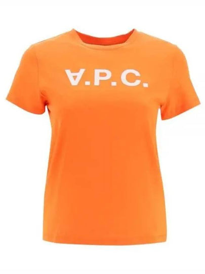 VPC Logo Organic Cotton Short Sleeve T-Shirt Orange - A.P.C. - BALAAN 2