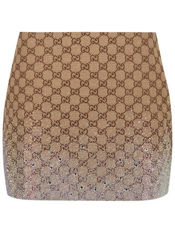 Gucci Cotton Mini-Skirt - GUCCI - BALAAN 1