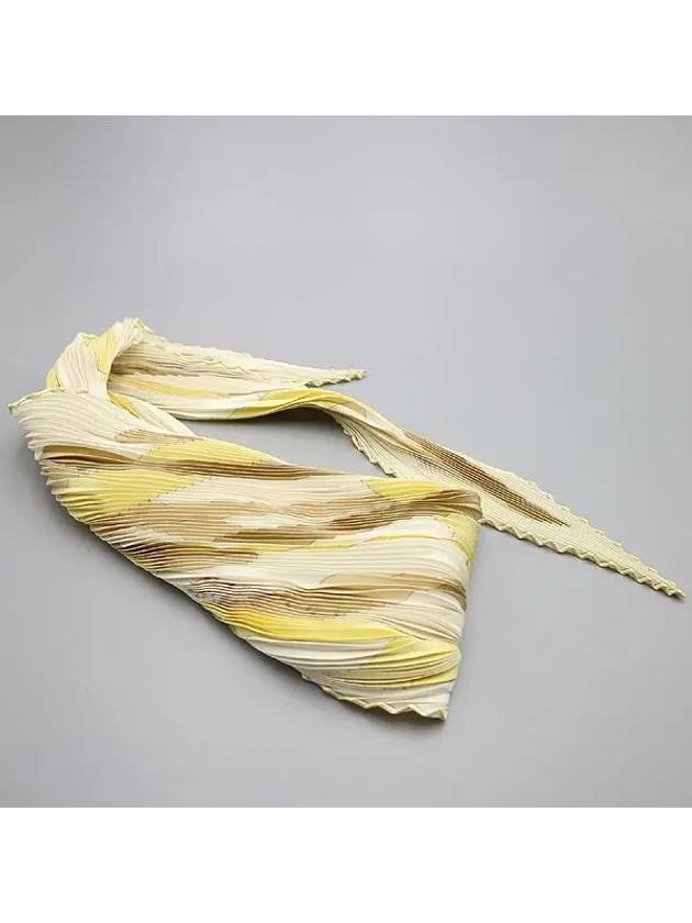 100 silk pleated scarf - HERMES - BALAAN 2