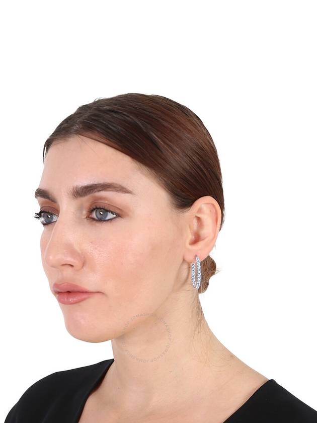 Matrix Hoop Earrings Blue - SWAROVSKI - BALAAN 3