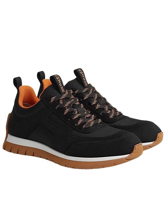 Jimmy Low-Top Sneakers Black - HERMES - BALAAN 2