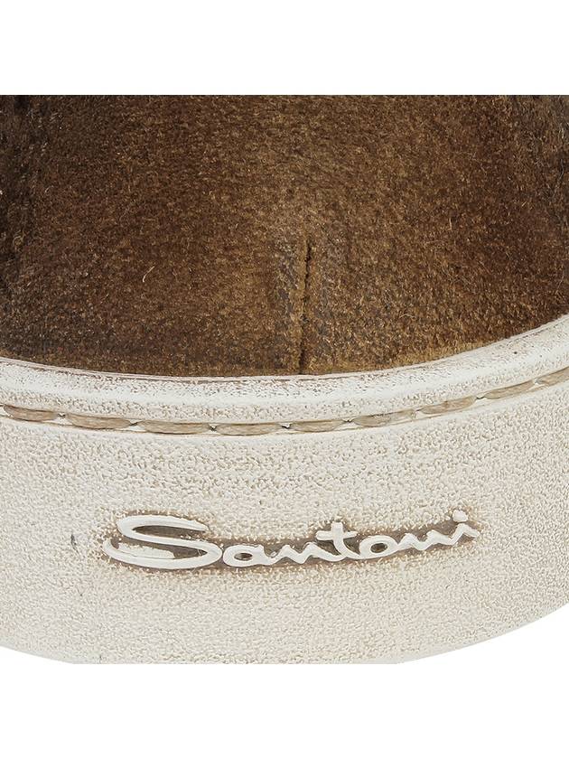 Suede Tassel Loafer Camel - SANTONI - BALAAN 7