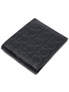 Salvatore Gancini motif bifold wallet black - SALVATORE FERRAGAMO - BALAAN.