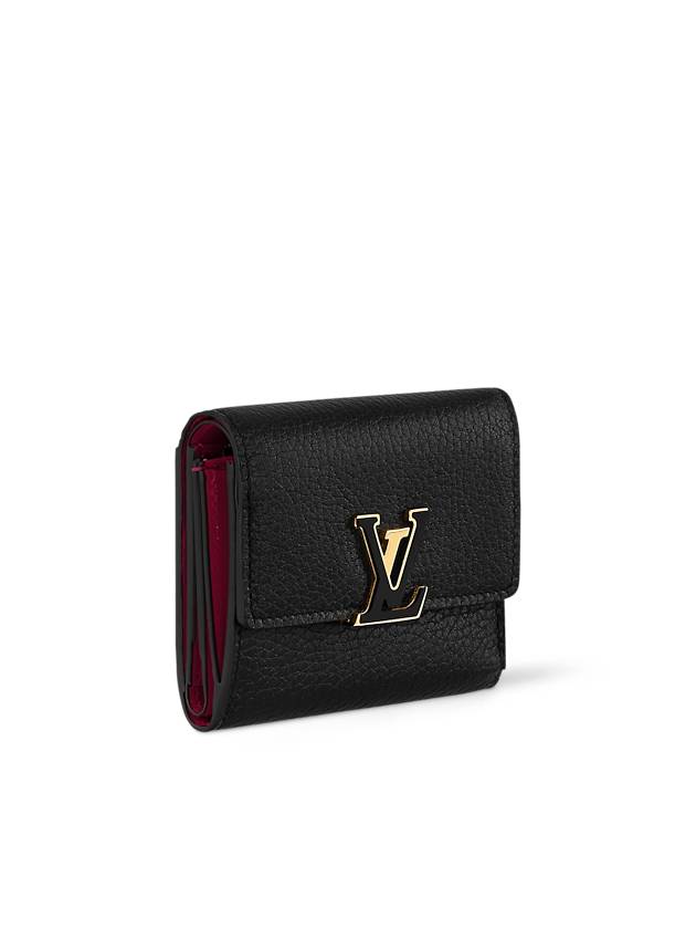 Capucines XS Taurillon Medium Wallet Black - LOUIS VUITTON - BALAAN 4