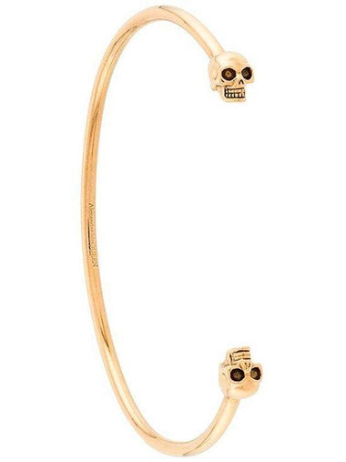 Twin Skull Bracelet Gold - ALEXANDER MCQUEEN - BALAAN 1