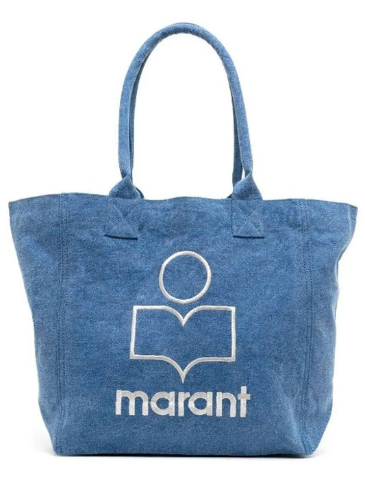 Yenky Embroidered Logo Shopper Tote Bag Blue - ISABEL MARANT - BALAAN 2