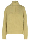 EKD Roll Neck Cashmere Knit Top Hunter - BURBERRY - BALAAN 1