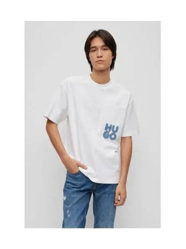 HUGO graffiti logo cotton t shirt50487524 100 - HUGO BOSS - BALAAN 1