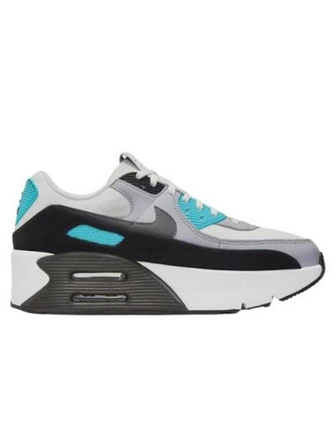 Air Max 90 LV8 Low Top Sneakers Summit White Blue - NIKE - BALAAN 1