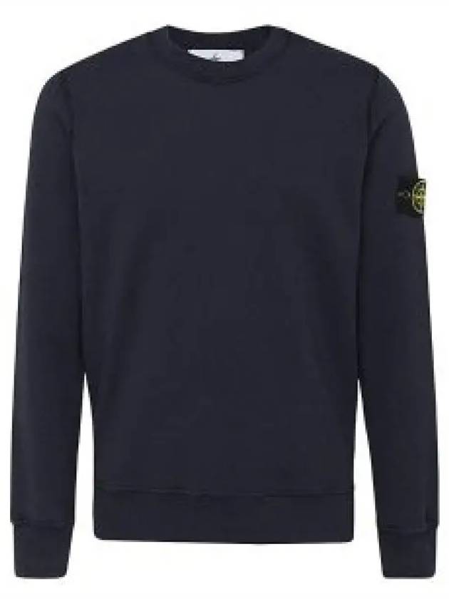 Wappen Patch Crew Neck Cotton Sweatshirt Navy - STONE ISLAND - BALAAN 2