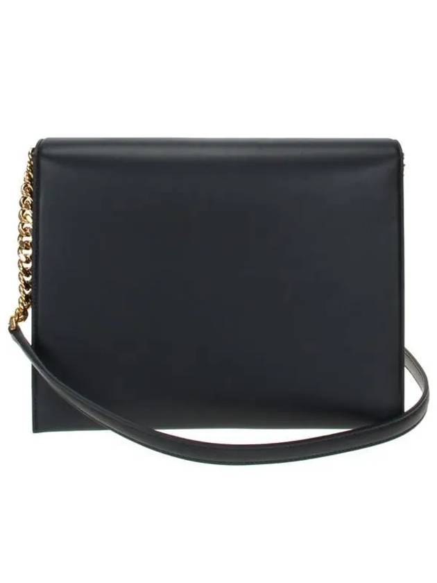 Gancini Trifolio Flap Leather Shoulder Bag Black - SALVATORE FERRAGAMO - BALAAN 5