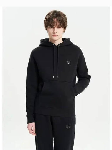 Men s Foxhead Patch Comfort Hooded Sweatshirt Hoody Black Domestic Product GM0024020248683 - MAISON KITSUNE - BALAAN 1