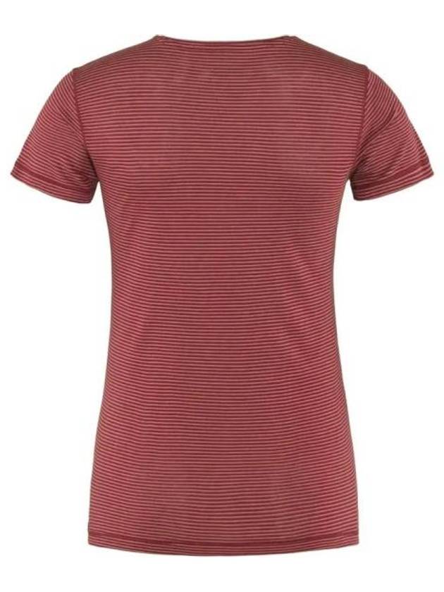 Women's Abisko Cool Short Sleeve T-Shirt Red - FJALL RAVEN - BALAAN 3