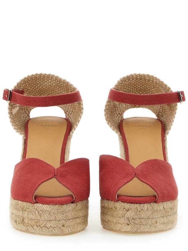 Bianca espadrille wedge heel Rojo Carmine - CASTANER - BALAAN 3