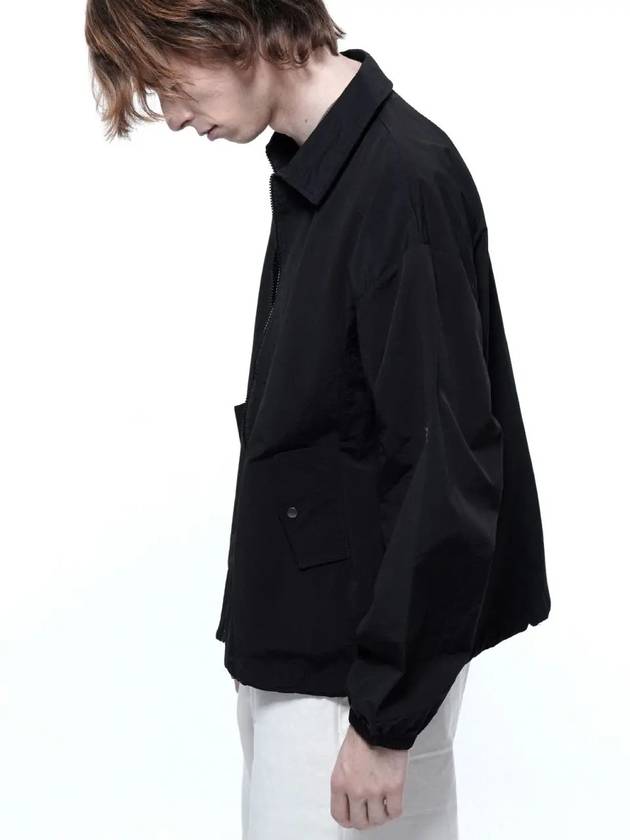 Women s SCWJ BK Seersucker Collar Windbreaker Jumper Black - CHANCE'S NOI - BALAAN 9