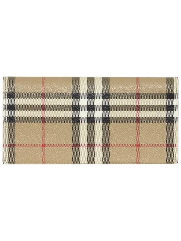 Check Long Wallet Beige - BURBERRY - BALAAN 2