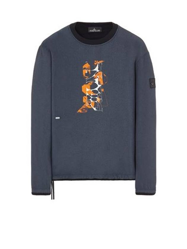 Chalk Plate Cotton Nylon Pile Sweatshirt Black - STONE ISLAND - BALAAN 2