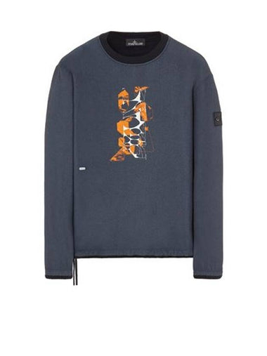 Chalk Plate Cotton Nylon Pile Sweatshirt Black - STONE ISLAND - BALAAN 1