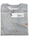 Fox Head Patch Regular Sweatshirt Light Grey Melange - MAISON KITSUNE - BALAAN 3