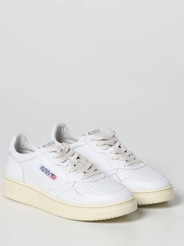 Medalist Leather Low Top Sneakers White - AUTRY - BALAAN 3