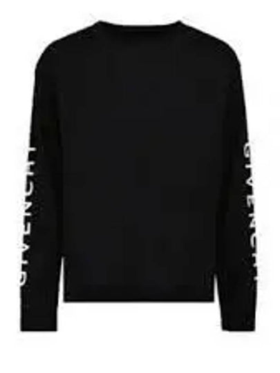 Logo Classic Fit Long Sleeve T-Shirt Black - GIVENCHY - BALAAN 2