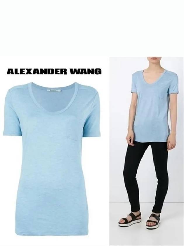 Pocket short sleeve tshirt 400200R16 468 - ALEXANDER WANG - BALAAN 1