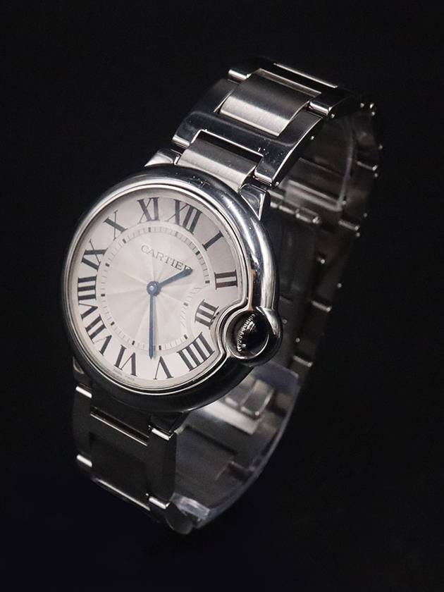 Men s Cartier W6920084 36MM Steel Quartz Ballon Bleu de Watch gt Gangbuk used luxury goods - CARTIER - BALAAN 4